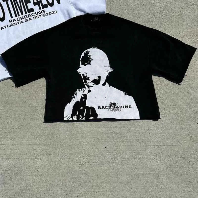 Golf Oscar Delta Gothic Print Tee - Hip Hop