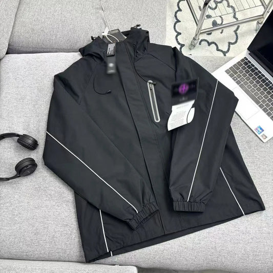 STONE ISLAND Unisex Reflective Softshell Jacket - Hooded