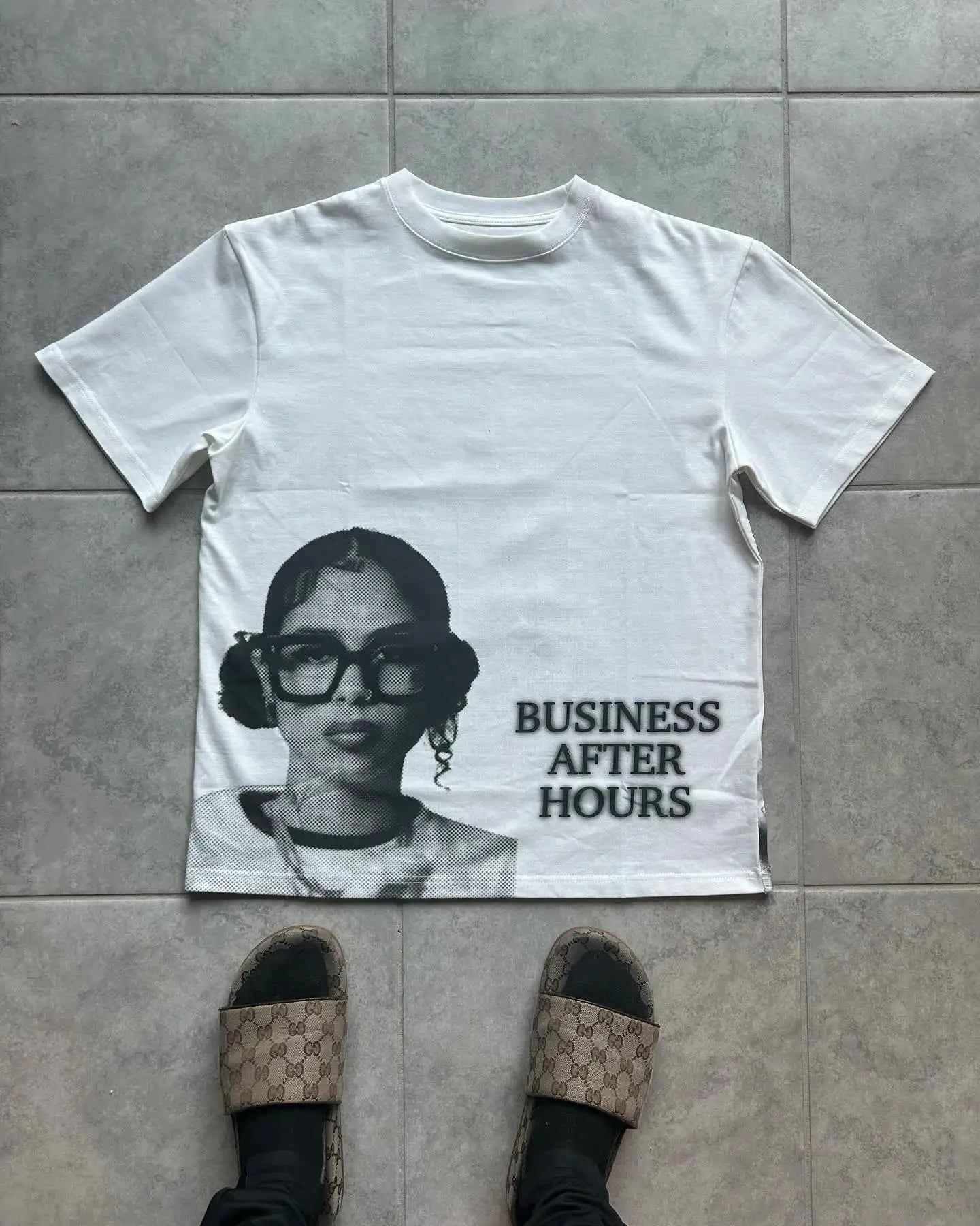 American Retro Street Tee - Alphabet Print