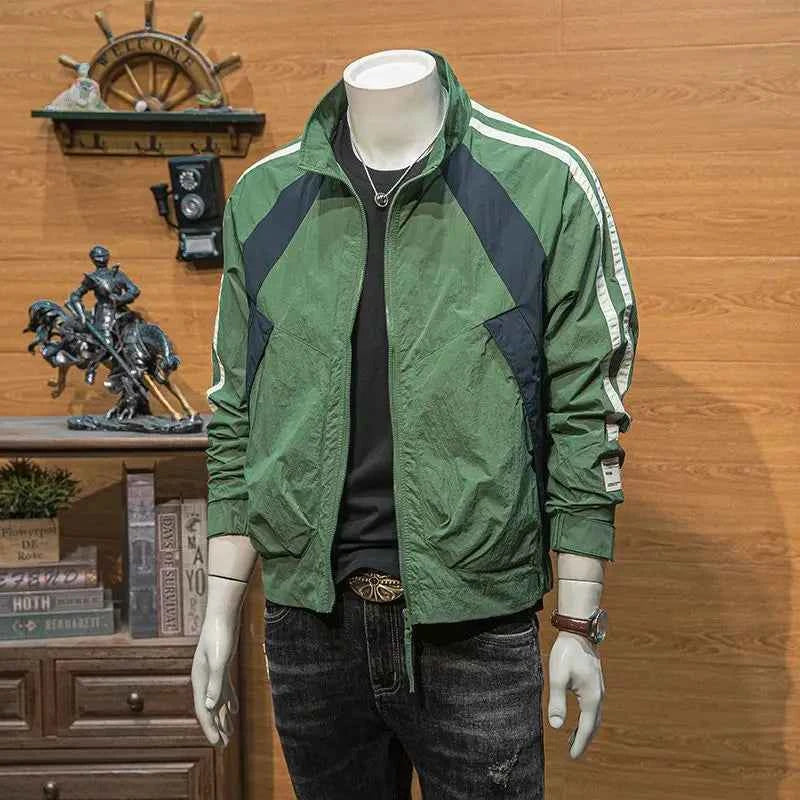 Safari Patchwork Jacket - Casual Zipper