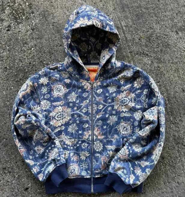 Colorblock Zip Hoodie - Winter Streetwear