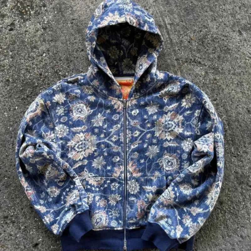 Colorblock Zip Hoodie - Winter Streetwear