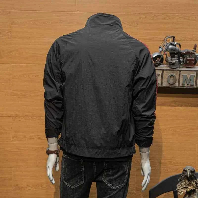 Safari Patchwork Jacket - Casual Zipper