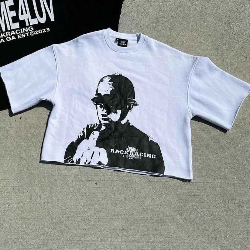 Golf Oscar Delta Gothic Print Tee - Hip Hop