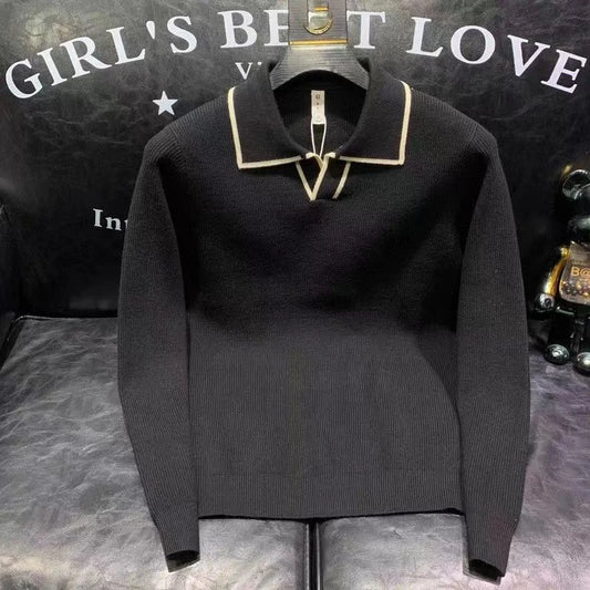 Men's Slim Fit Polo Shirt - Long Sleeve