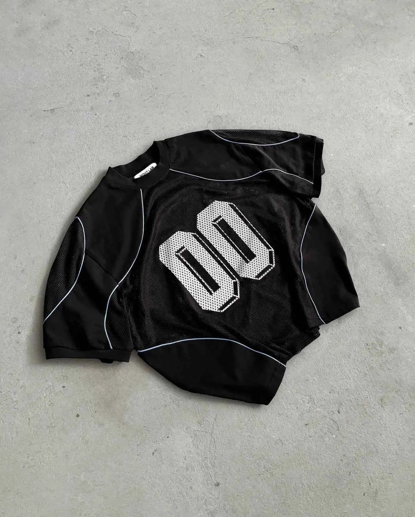 Mesh Patchwork Jersey - Digital Print Sportswear
