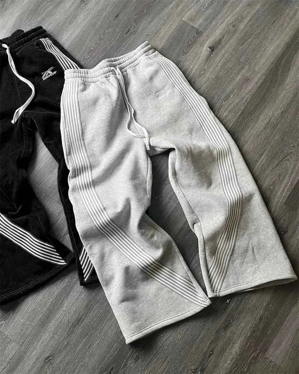 Y2K Tactical Cargo Pants - Camo Embroidered Sweatpants