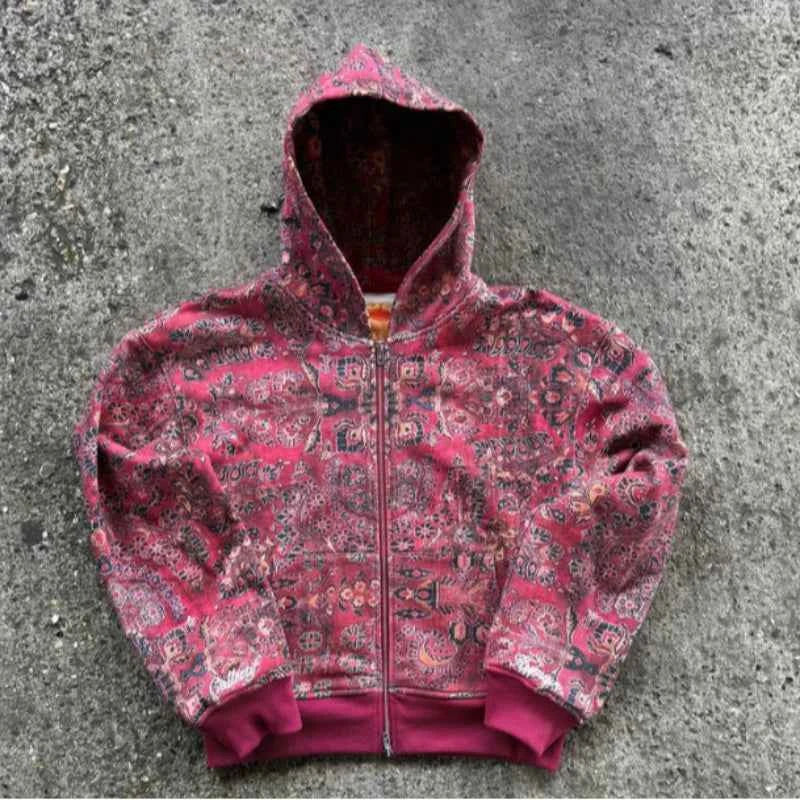 Colorblock Zip Hoodie - Winter Streetwear