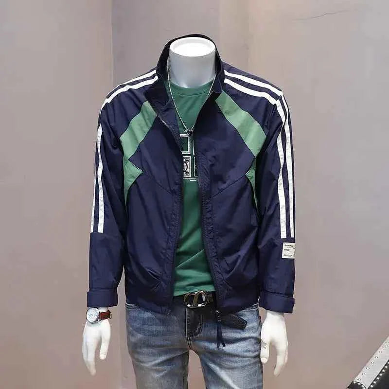 Safari Patchwork Jacket - Casual Zipper