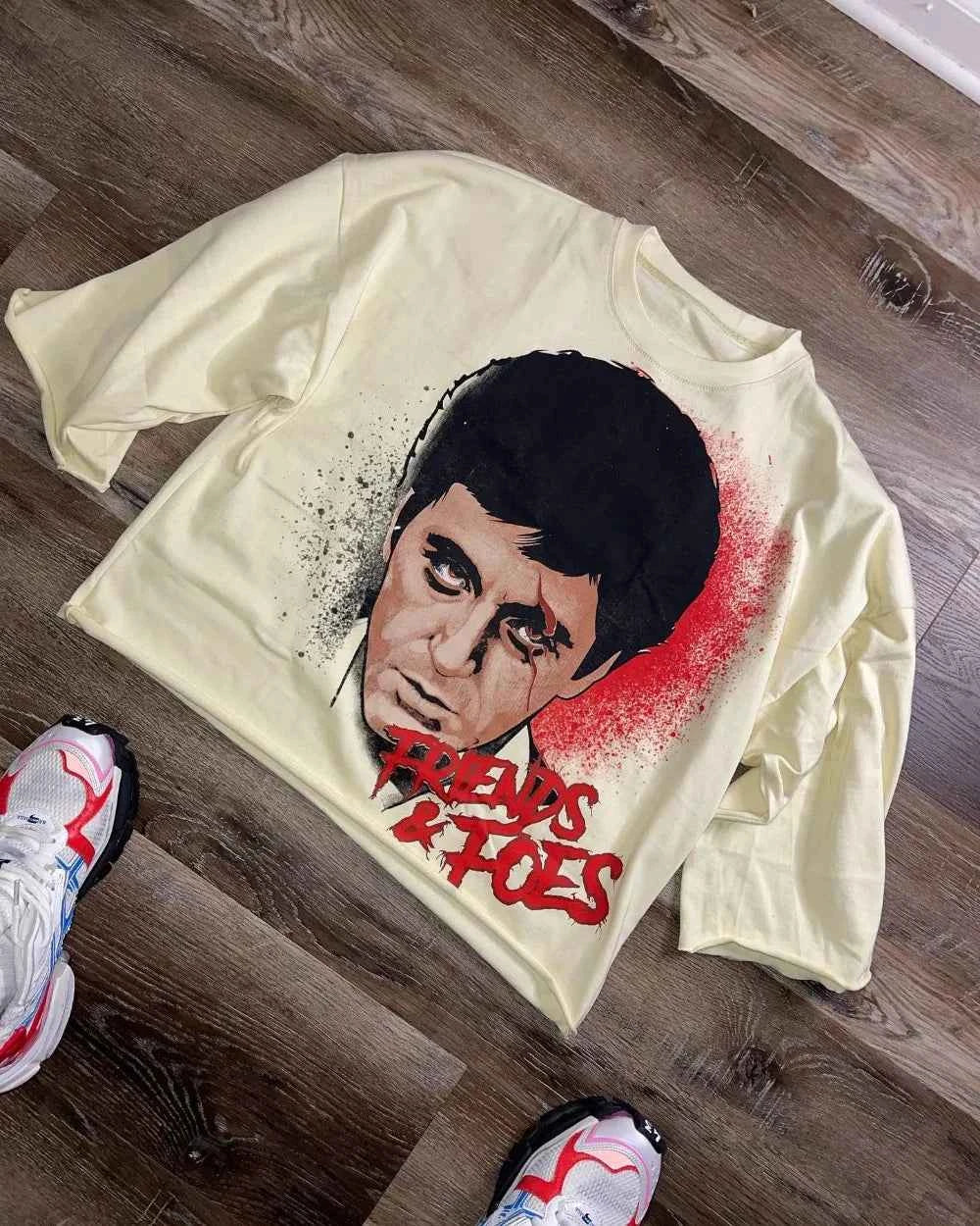 Golf Oscar Delta Friends and Foes Graphic Tee - Hip Hop Y2K