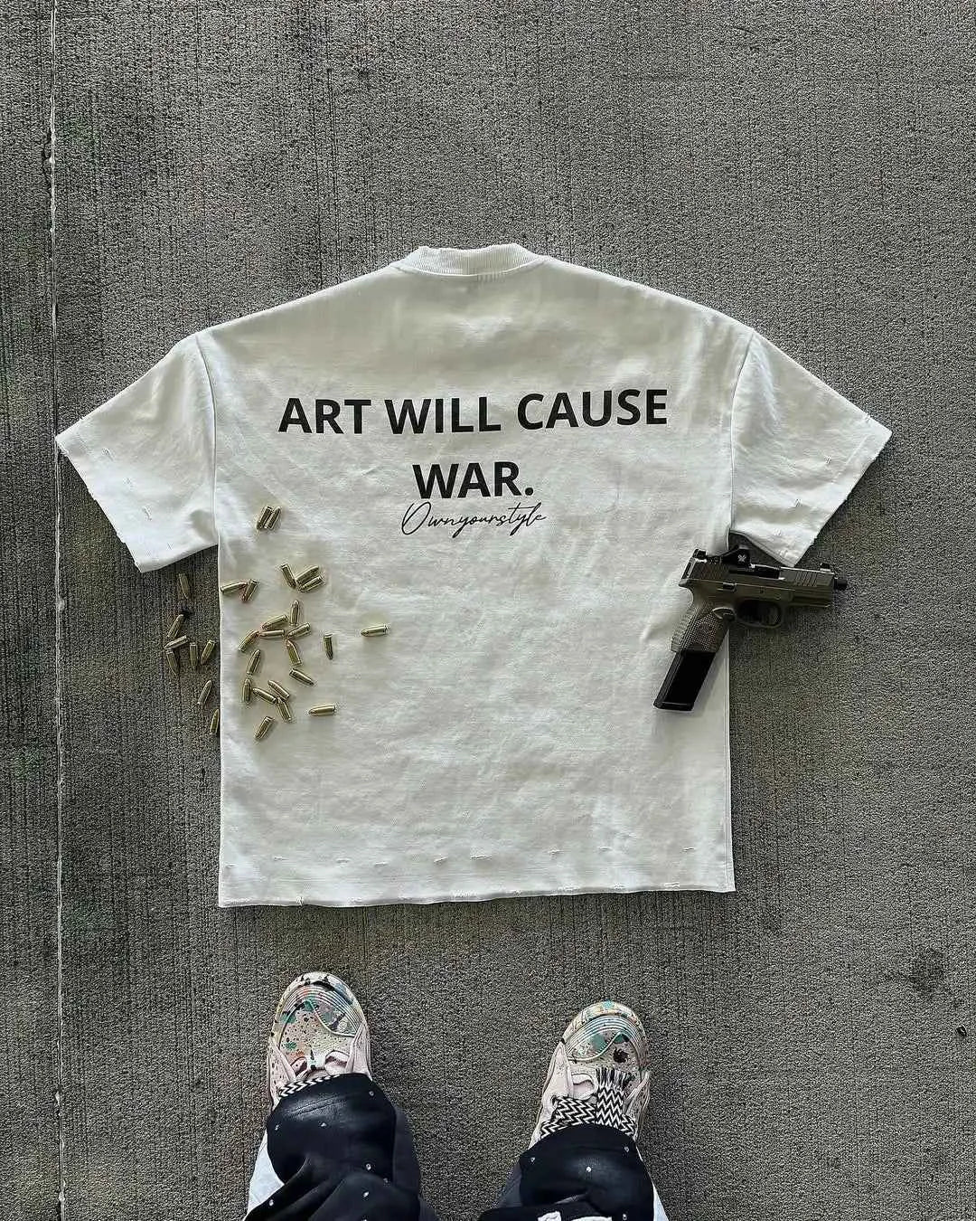 GOLF OSCAR DELTA Y2K Graphic Tee - Black Soldier