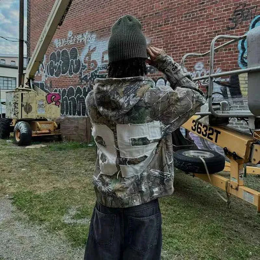 Y2K Gothic Zip Hoodie - Hip Hop Harajuku Streetwear