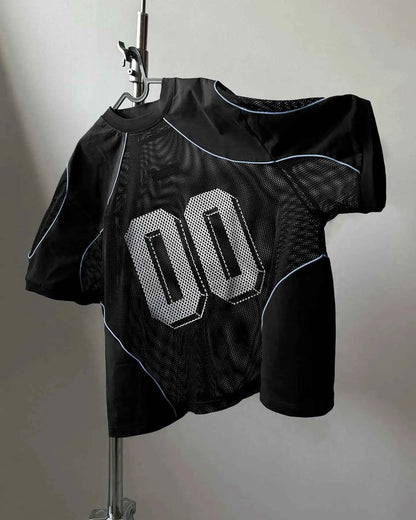 Mesh Patchwork Jersey - Digital Print Sportswear