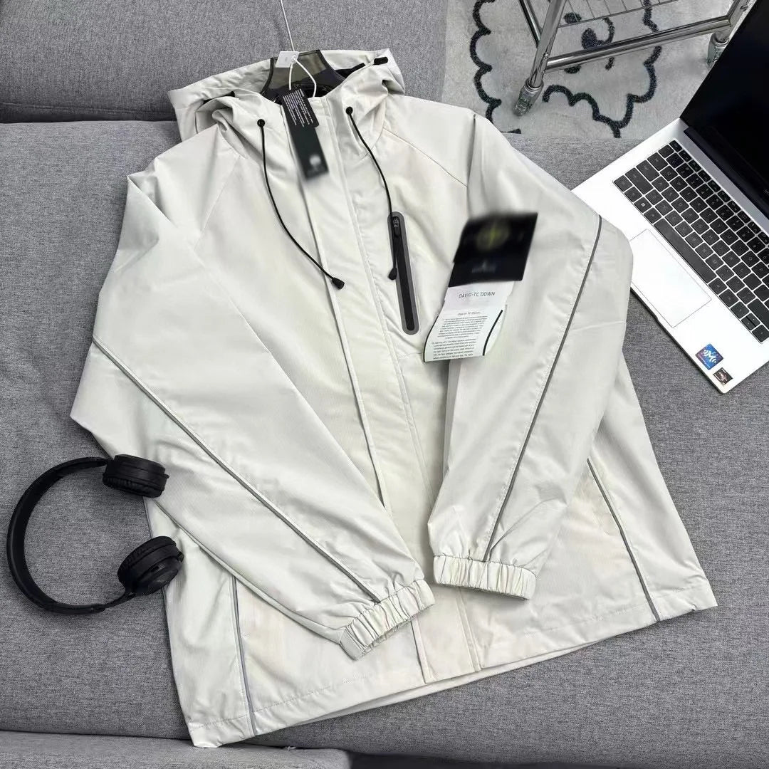 STONE ISLAND Unisex Reflective Softshell Jacket - Hooded