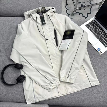 STONE ISLAND Unisex Reflective Softshell Jacket - Hooded