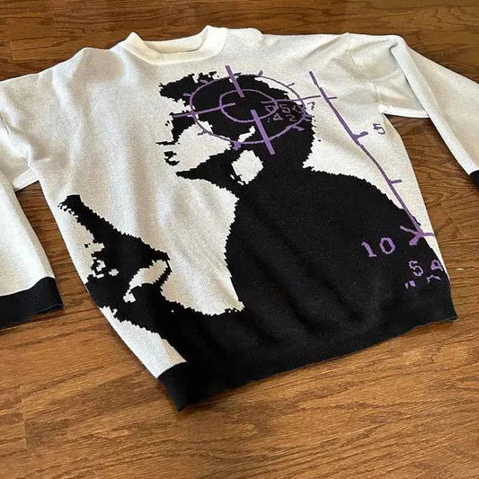 Y2K Winter Sweater - Hip Hop Knit