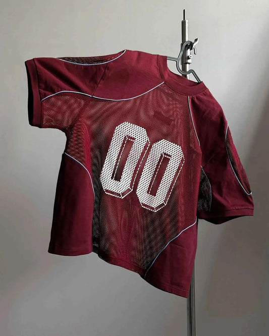 Mesh Patchwork Jersey - Digital Print Sportswear