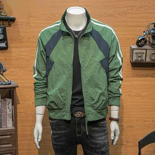 Safari Patchwork Jacket - Casual Zipper