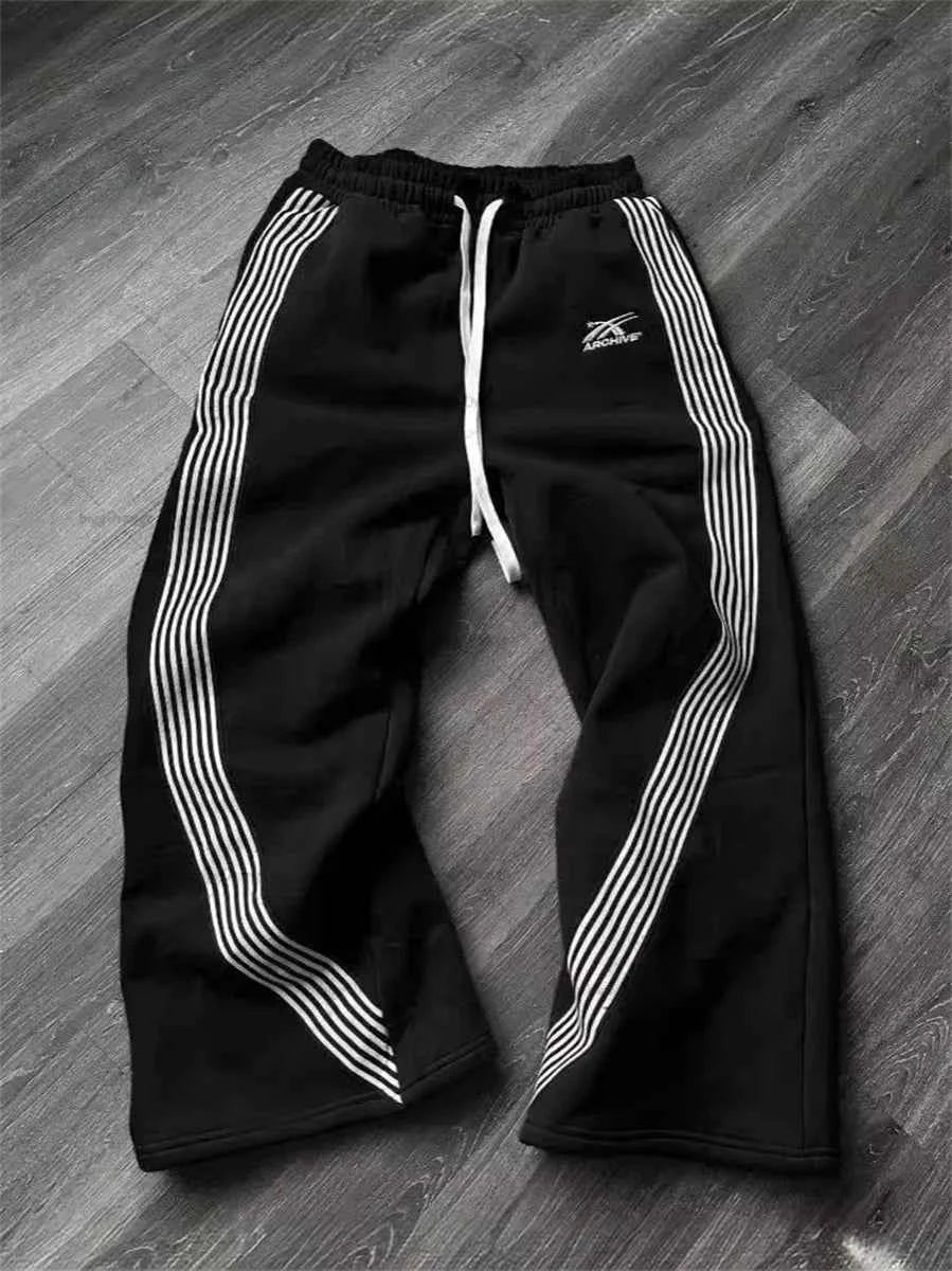 Y2K Tactical Cargo Pants - Camo Embroidered Sweatpants