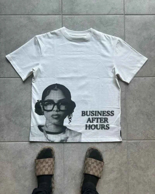 American Retro Street Tee - Alphabet Print
