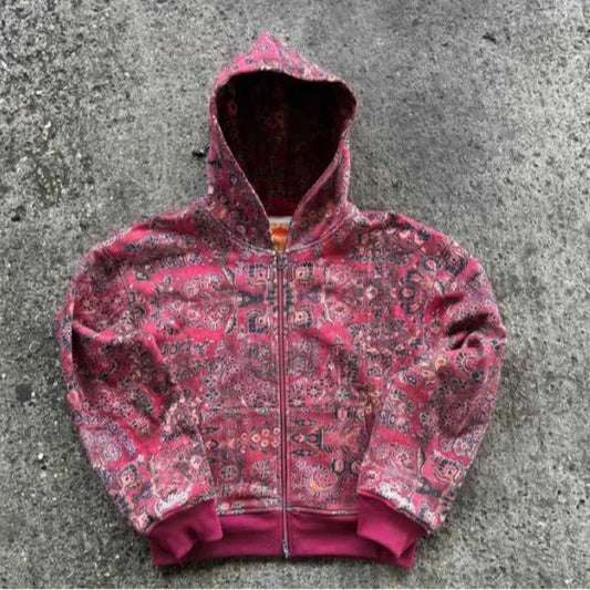 Colorblock Zip Hoodie - Winter Streetwear