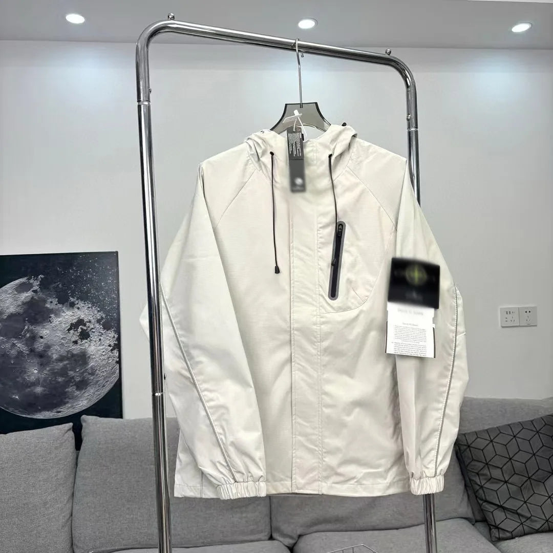 STONE ISLAND Unisex Reflective Softshell Jacket - Hooded