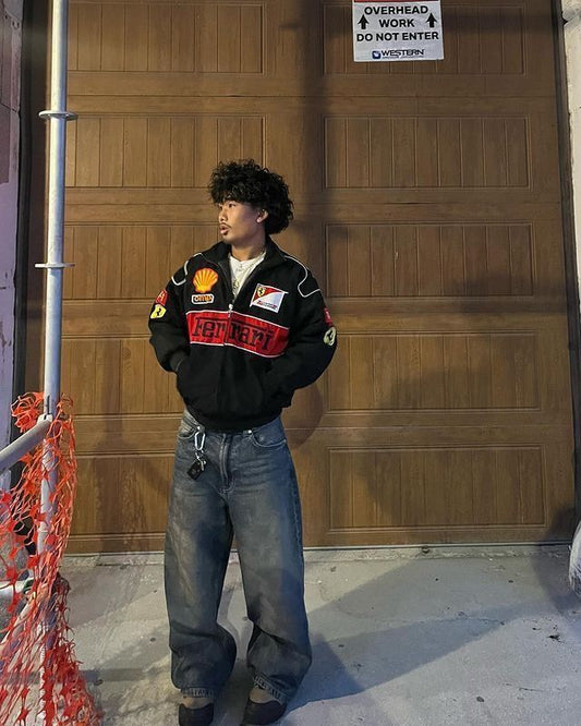 Ferrari F1 Racing Jacket - Embroidered Coat