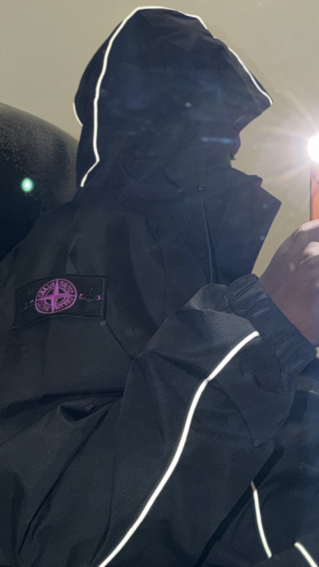 STONE ISLAND Unisex Reflective Softshell Jacket - Hooded